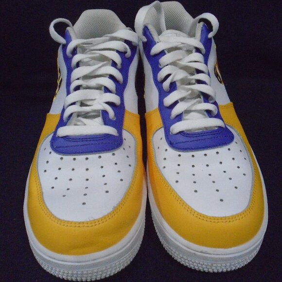 Kobe Bryant Los Angeles Lakers Purple and Gold Leather Shoes Sneakers main image 7